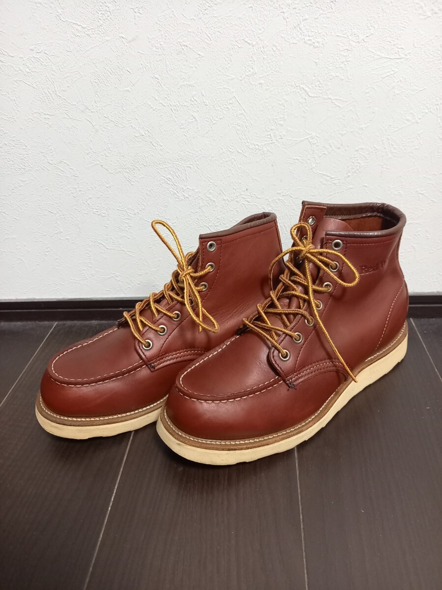 良品 90s RED WING 8131 羽タグ サイド刻印 アイリッシュセッター 赤茶 size9.5 27.5cm OLD レッドウィング ビンテージ 犬タグ 拍卖