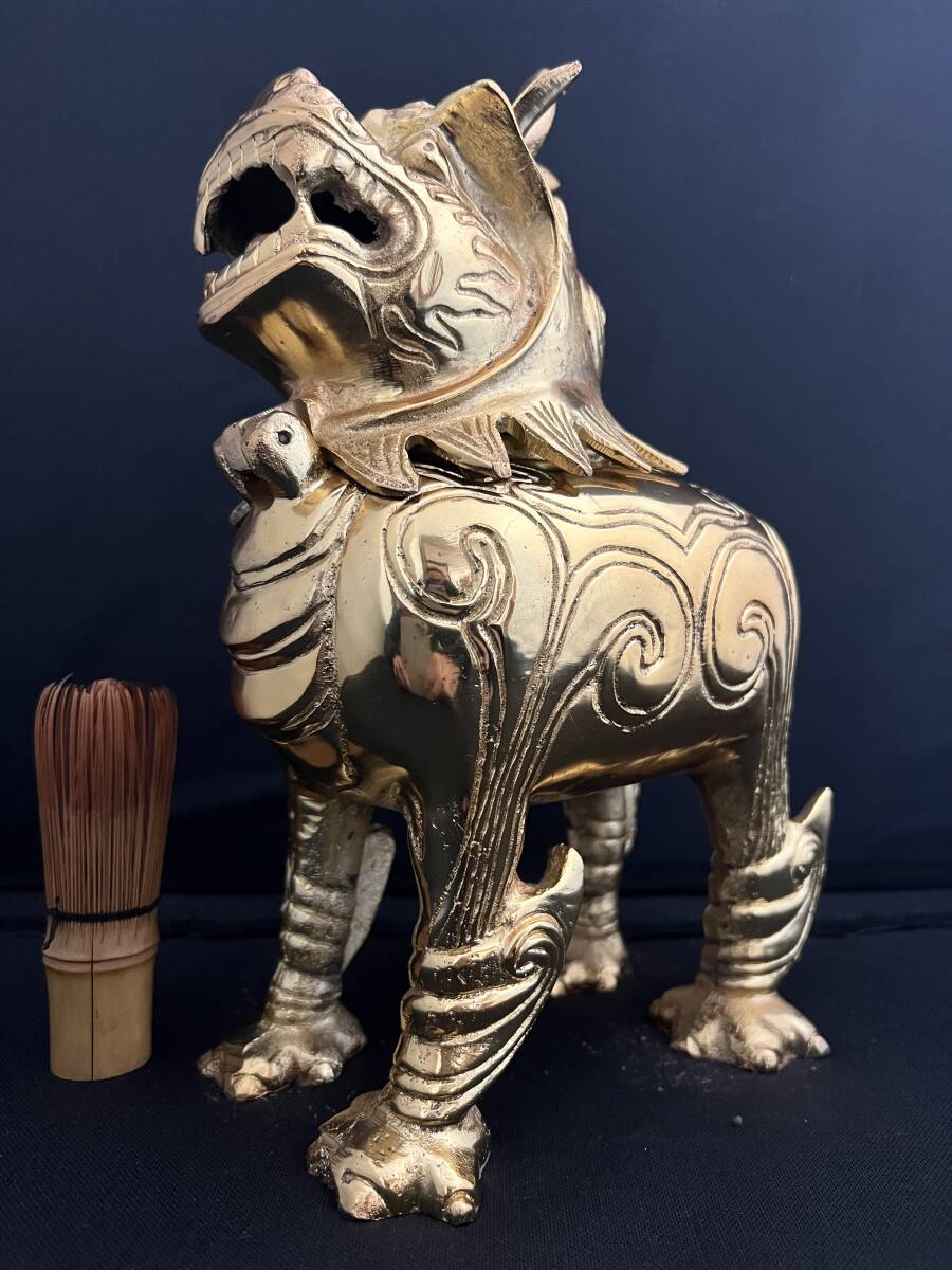 特大 貔貅 ヒキュウ 獅子 香炉 金運 置物 風水 開運 金運 骨董 インテリア アンティーク拍卖