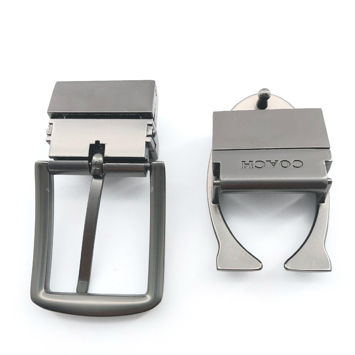 1679◎【訳有品】Coachベルト メンズ 本革 で作られた本物の1本 ビジネス カジュアル二つのバックル取替可能 ベルト長さ調整可能【1213】拍卖