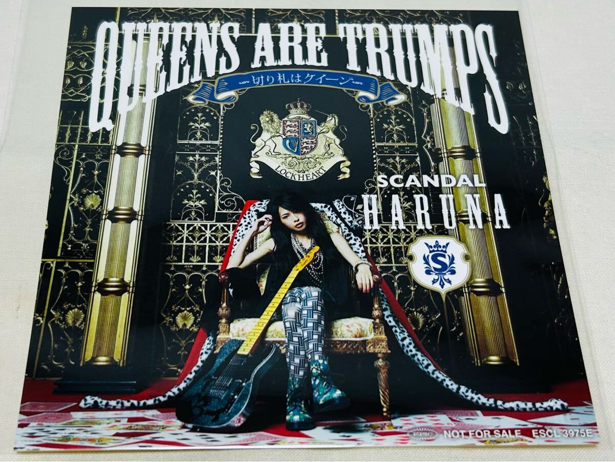 SCANDAL★スキャンダル★QUEENS ARE TRUMPS★切り札はクイーン★封入ステッカー★HARUNA★ハルナバージョン★非売品拍卖