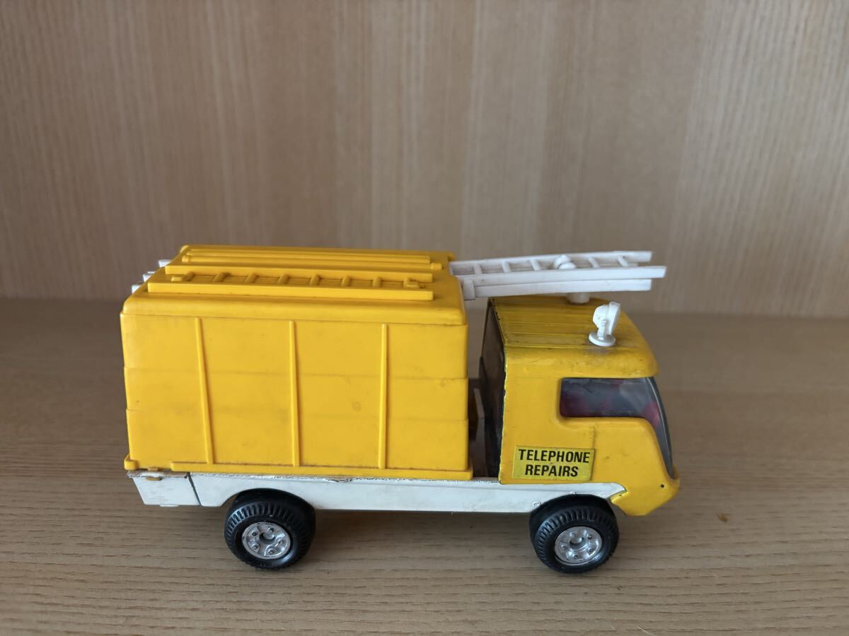 【TOP BOY, made in England, Telephon Repairs, 黄色い梯子車】昭和レトロ 当時物 ヴィンテージ イギリス製 ミニカー拍卖