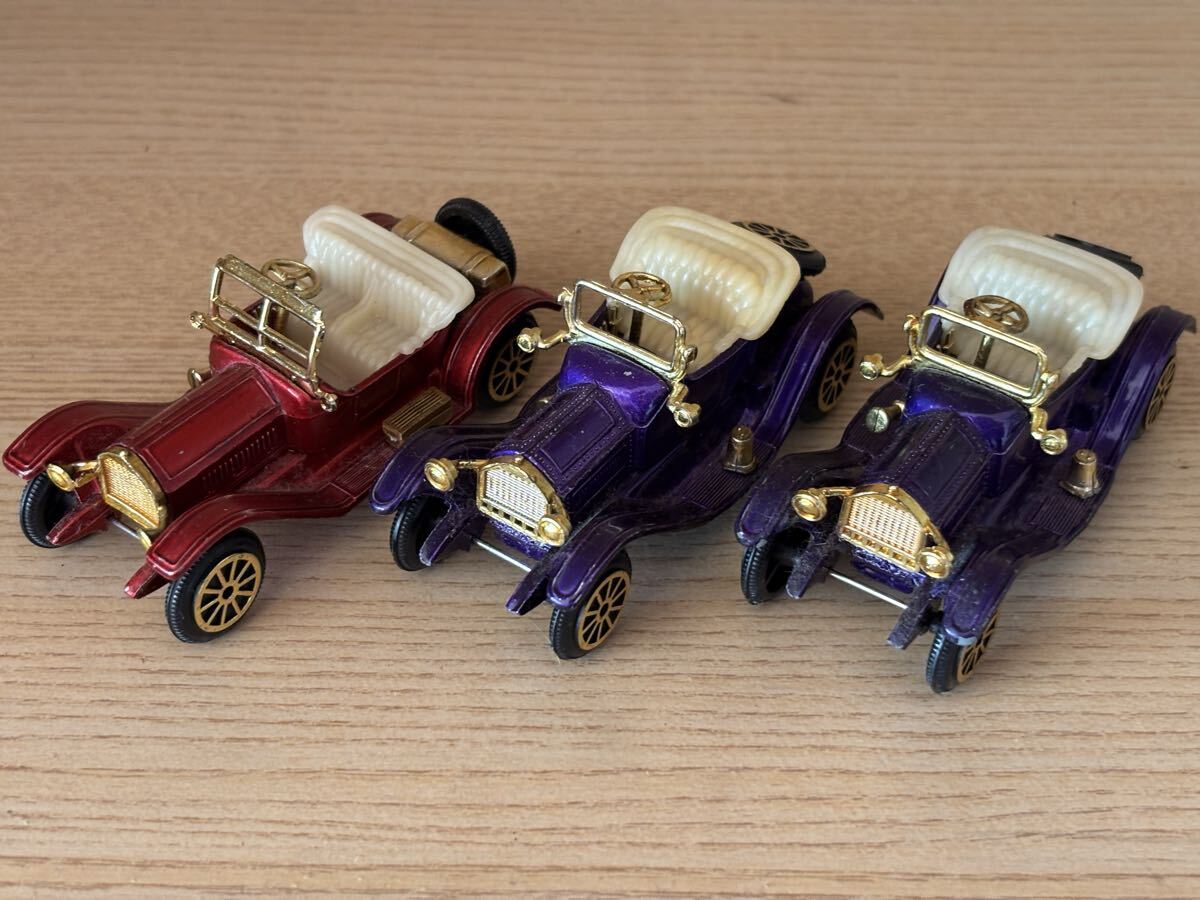【CADILLAC & STUTZ, made in Hongkong 香港製 クラシックカー 3台】昭和レトロ 当時物 ヴィンテージ ミニカー拍卖