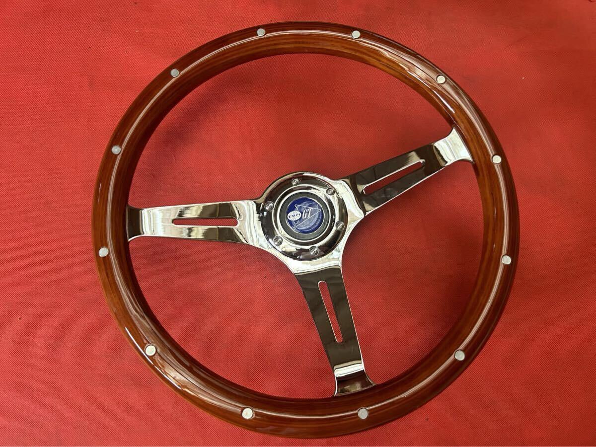 ヴィンテージウッドステアリング リベット 空冷VW 旧車 ビートル 検 EMPI ヤナセ GT ワーゲン カルマンギア GRANT グラント ナルディ NARDI拍卖