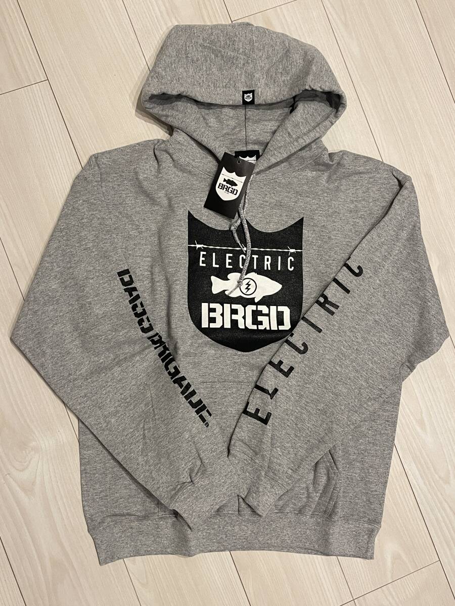 【新品未使用】BASS BRIGADE × ELECTRIC バスブリゲード × エレクトリック コラボパーカー Mサイズ グレー DRT deps ガンクラフト拍卖