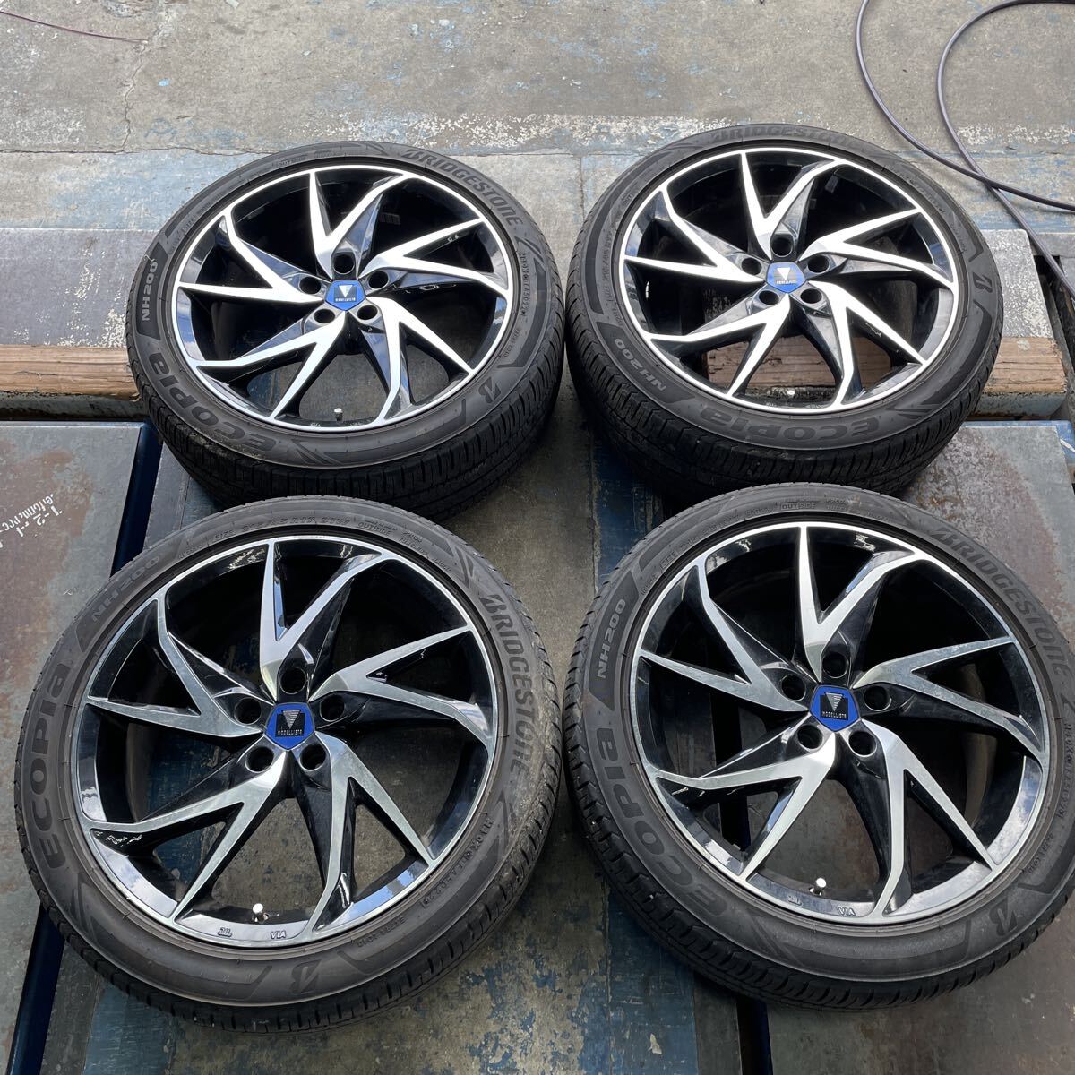 17 トヨタ 50系 プリウス MODELLISTA モデリスタ 17インチ タイヤ アルミホイール 7J+45 PCD100 5H 215/45R17拍卖