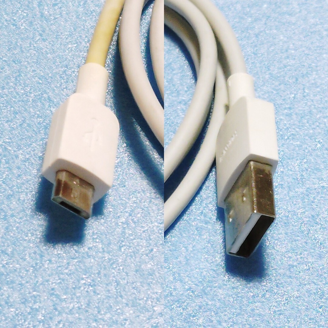 USBケーブル USB - A と USB - micro B マイクロ B 充電ケーブル ホワイト 白 長さ(USB部分を含めて) 約101cm 長い拍卖