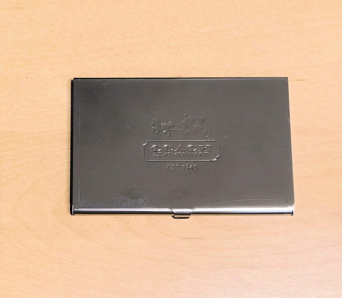 【送料無料★美品】COACHオイルコントロールシートあぶらとり紙名刺入れ拍卖