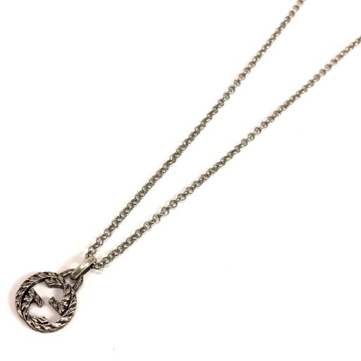 新品同様 グッチ 455535-J8400/0811 インターロッキングG ネックレス Ag925 アクセサリー レディース 未使用品 UE拍卖