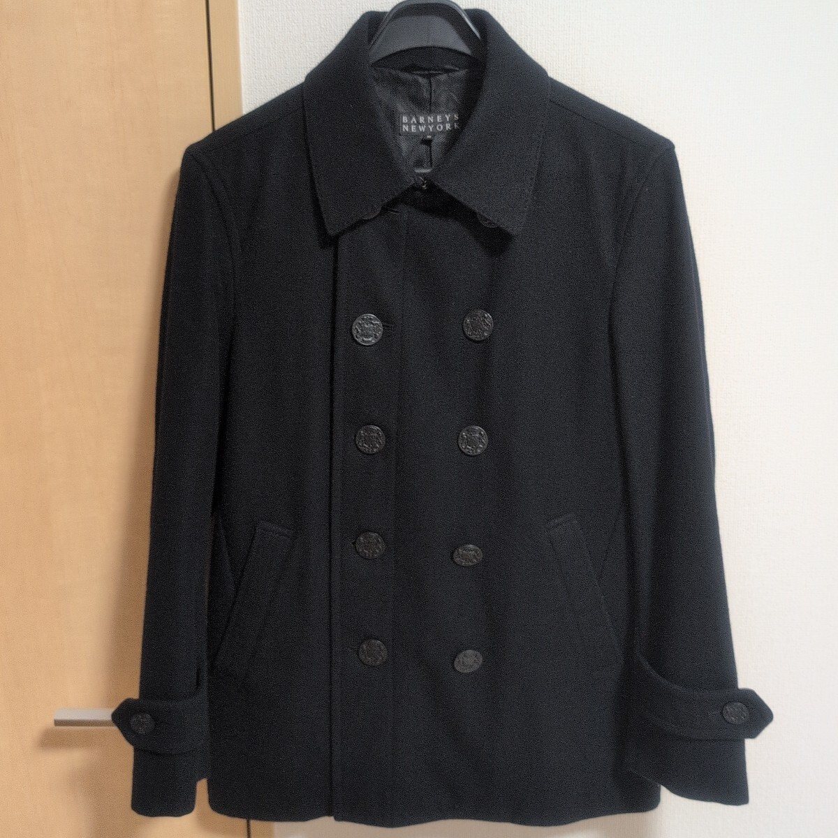 【送料無料】バーニーズニューヨーク ピーコートグBARNEYS NEWYORK 黒 Sサイズ 拍卖