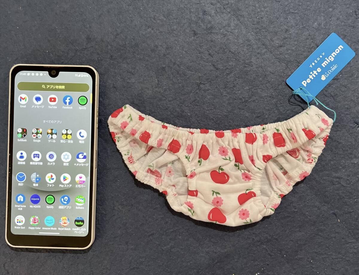 ラ・ポーム プチミニョン リンゴ柄 極小 極浅 インゴムスキャンティ拍卖