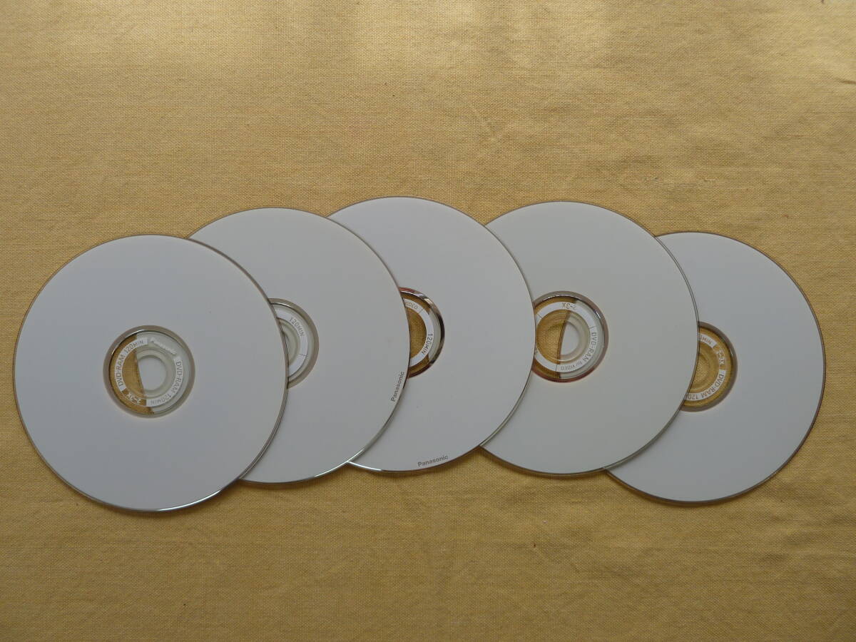 DVD-RAM PANASONIC パナソニック ビデオ用 120分 5枚set拍卖