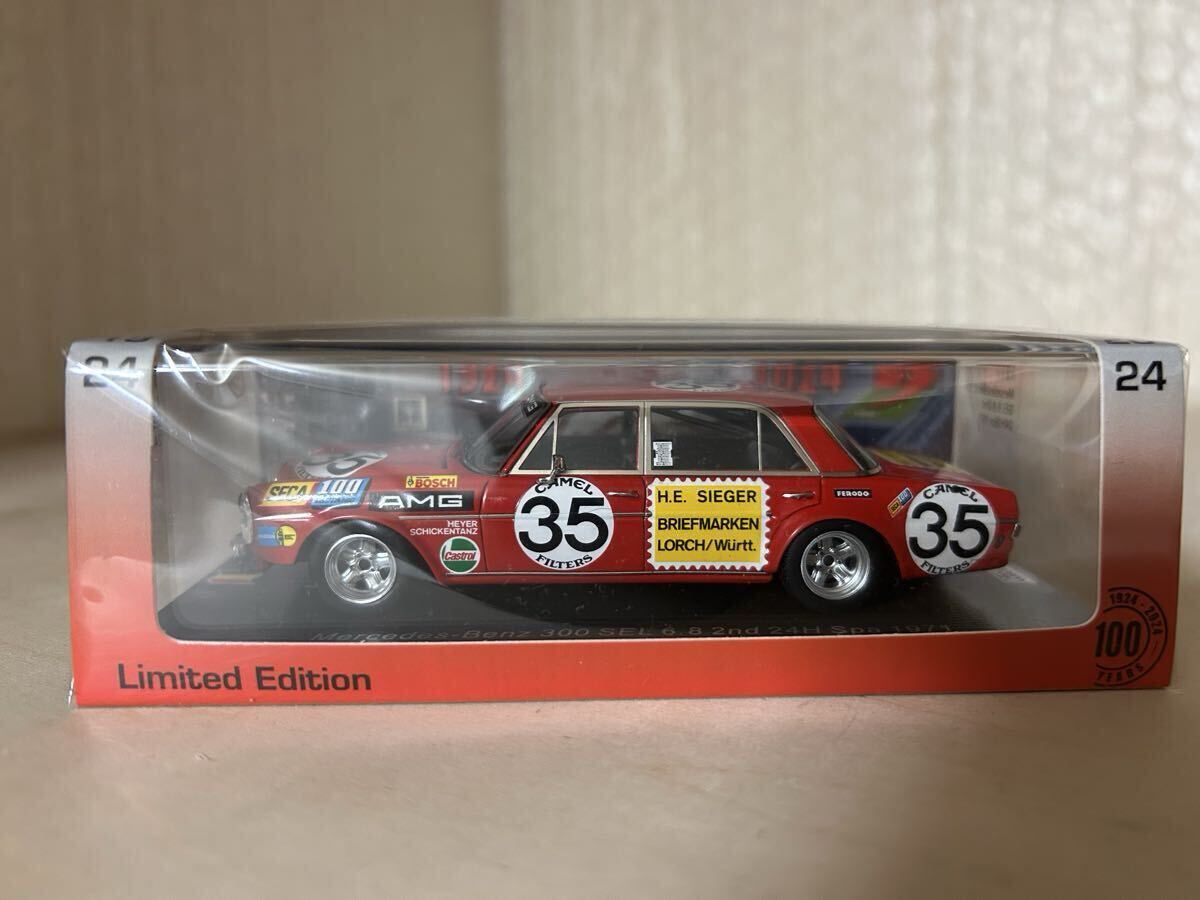 スパーク Mercedes-Benz 300 SEL 6.8 No.35 2nd 24H Spa 1971 H.Heyer - C.Schickentanz (1/43スケール ラリーカー 100SPA08)新品未使用拍卖