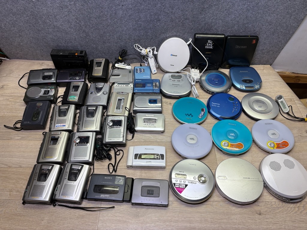ジャンク☆ポータブルCD、カセット、MD【40台】☆SONY・WAILMAN/AIWA/Panasonic 他拍卖