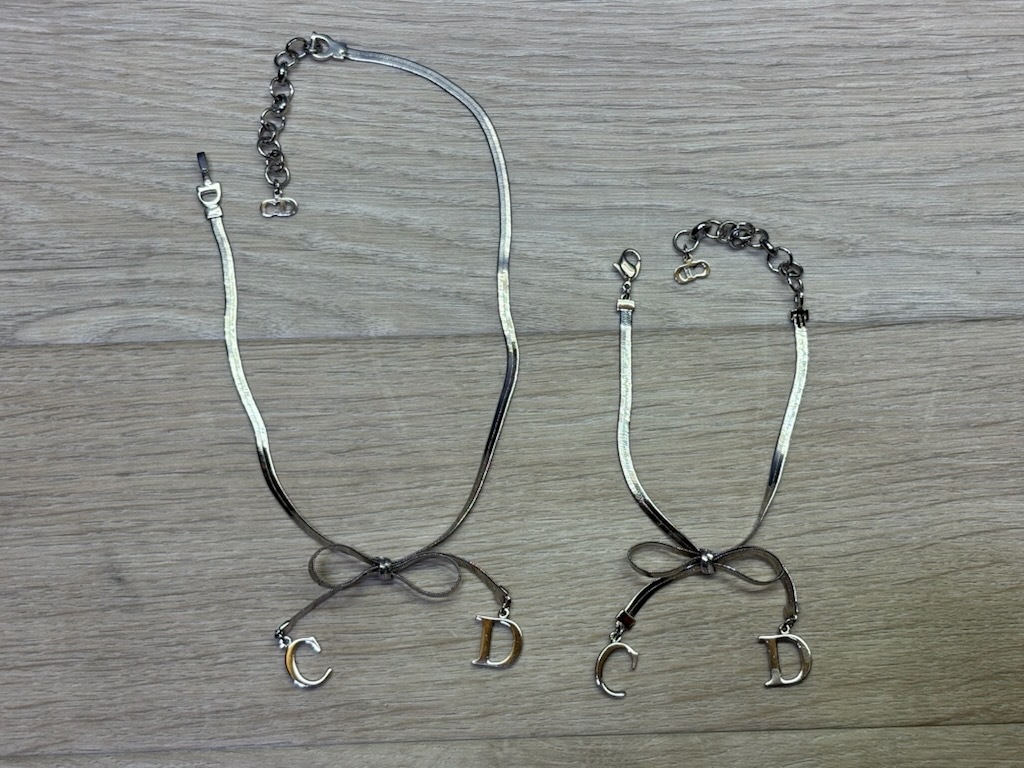 ☆ChristianDior/ クリスチャンディオール【リボンチョーカー】と【リボンブレス】☆拍卖