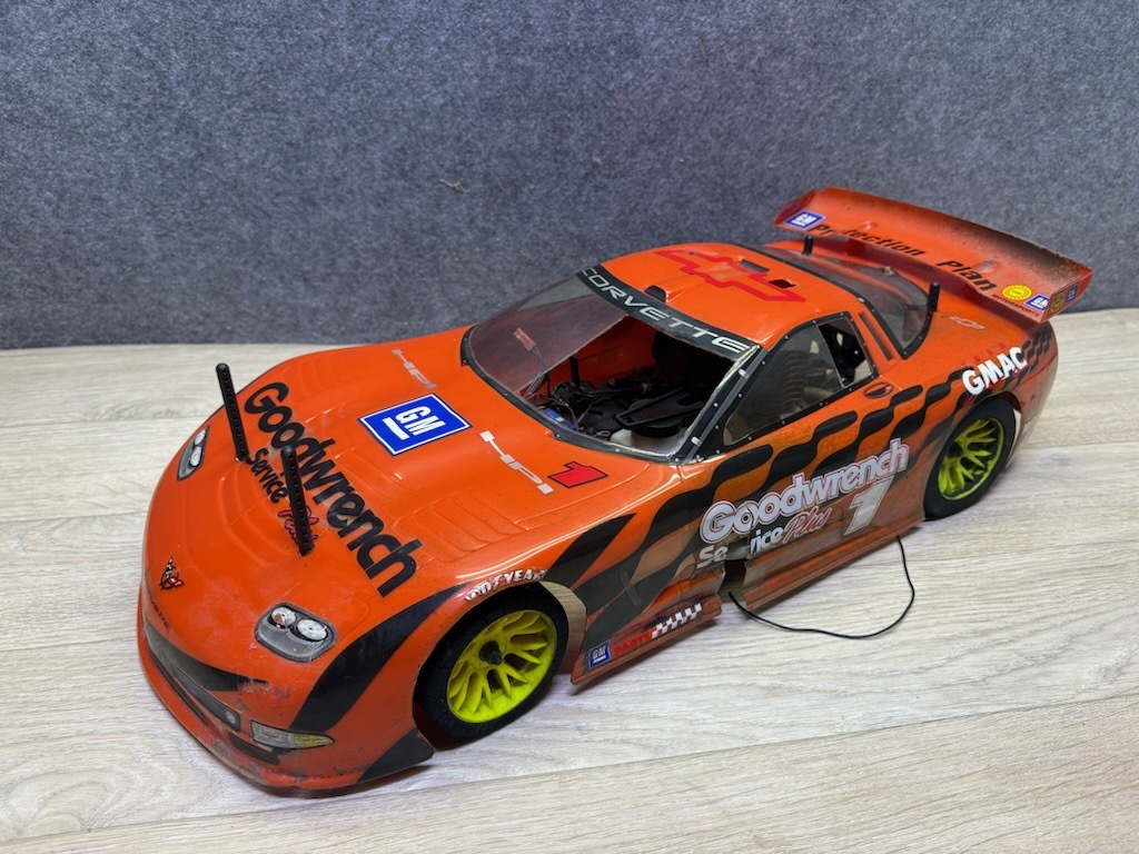 ジャンク☆HPI CORVETTE /コルベット☆エンジンラジコン☆全長:約51㎝拍卖