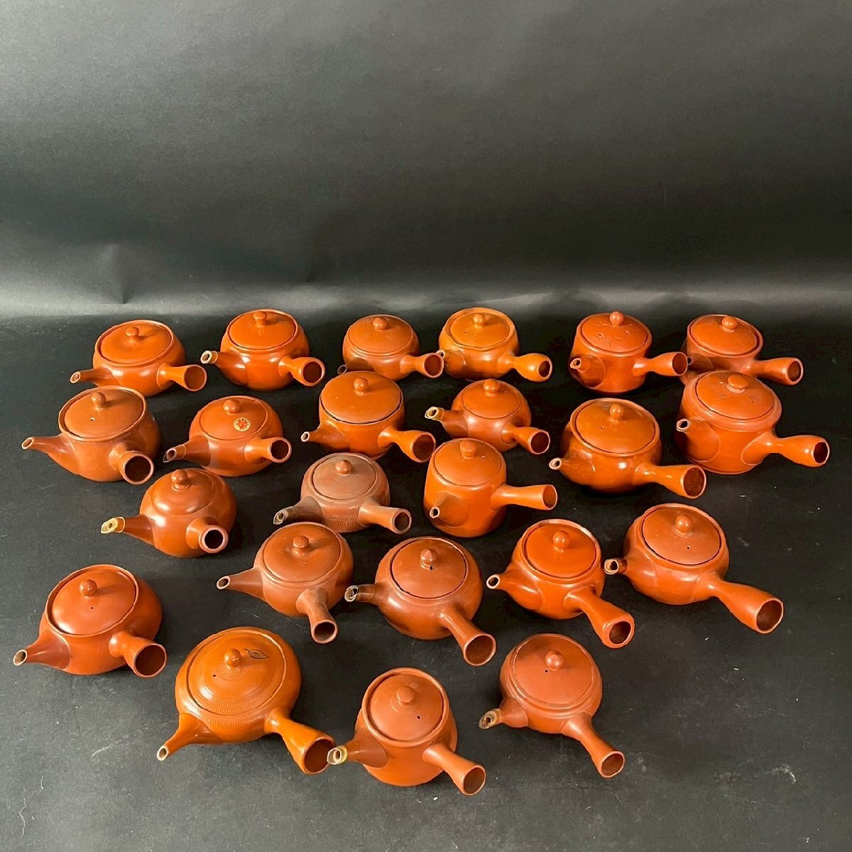 SW0924-22-3 まとめ 常滑 急須 茶器 茶道具 陶器 陶磁器 陶芸 レトロ 時代物 古具 古道具 伝統 工芸 最大高さ10㎝ 口径8㎝ 120サイズ拍卖