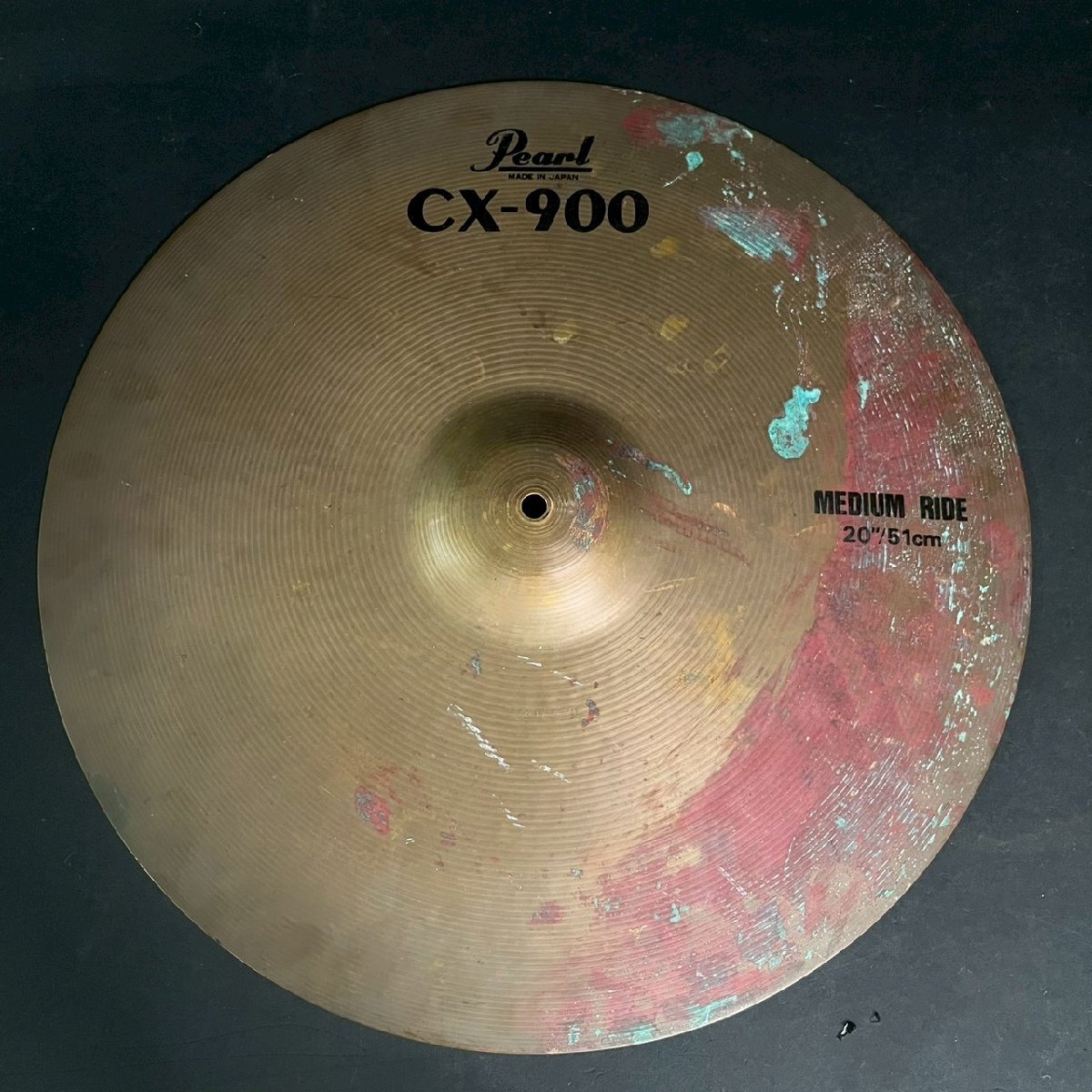 CV1021-57-3 Pearl パール CX-900 シンバル MIDIUM RIDE ミディアム ライド ドラム サウンド 打楽器 音楽 20インチ 直径51㎝ 120サイズ拍卖