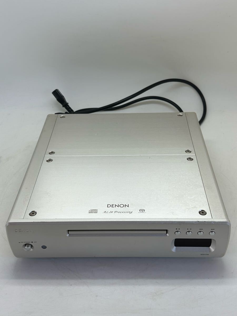 DENON デノン CDプレーヤー DCD-CX3 通電とCD読込のみ確認済 CDデッキ 電源コード付属拍卖