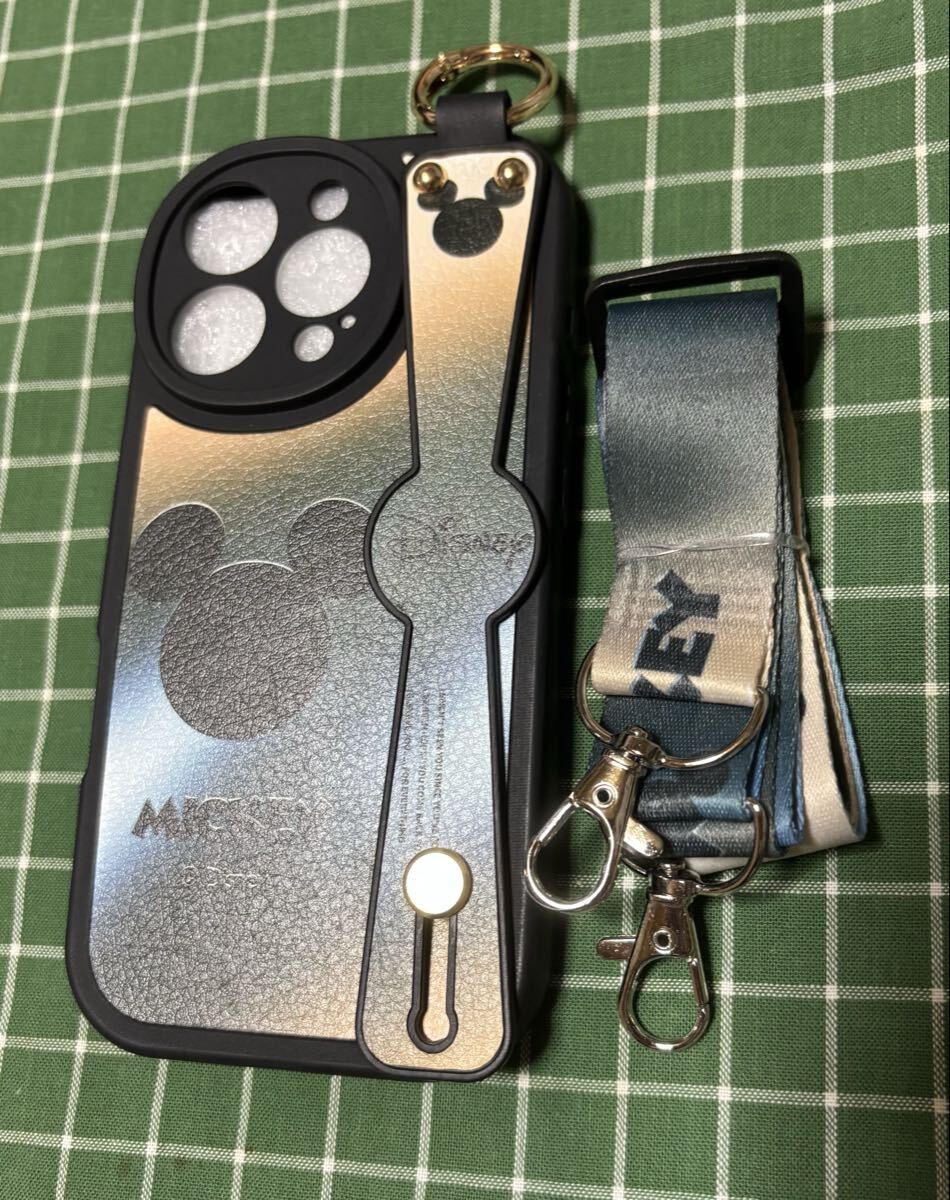 送料無料・即決 iphone16pro スマホケース ディズニー ミッキー ストラップ付き拍卖