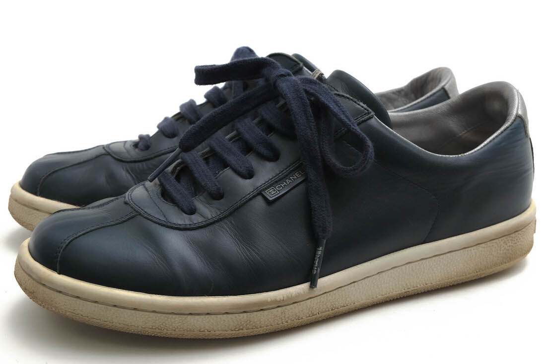 CHANEL シャネル ローカットスニーカー G24579 牛革 カーフ ココマーク拍卖