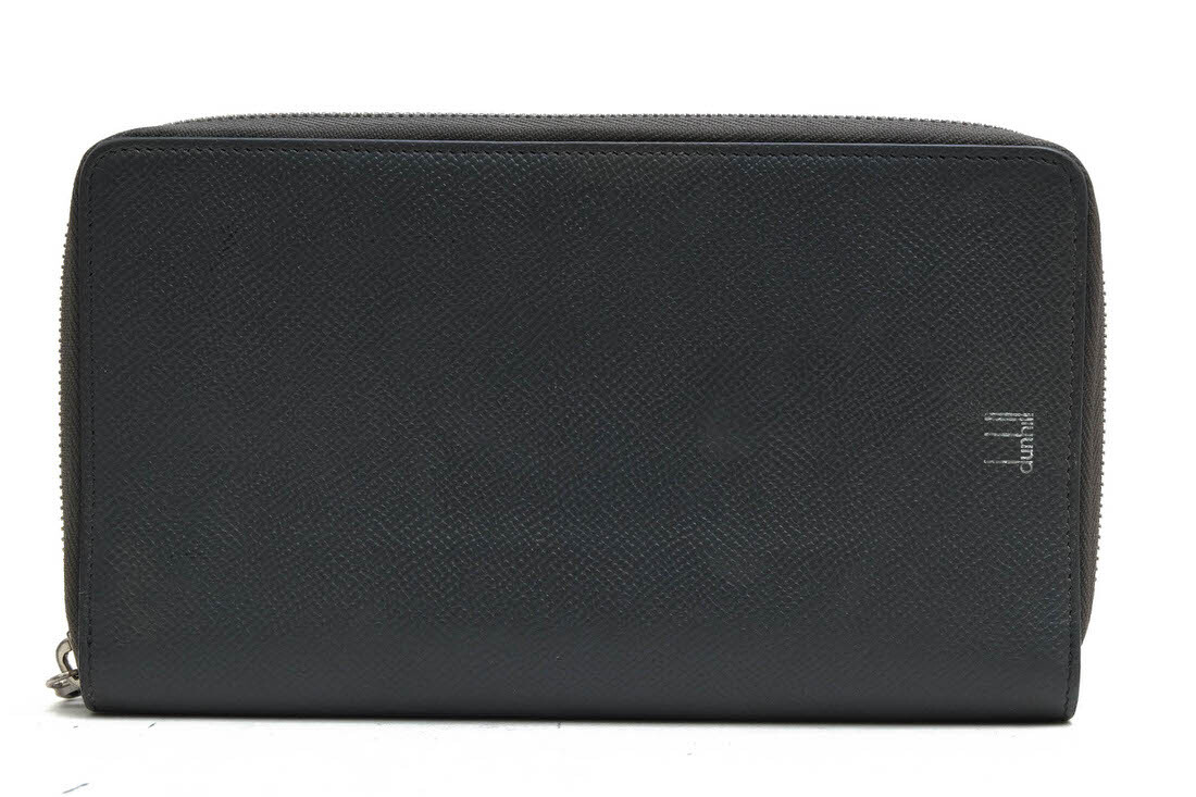Dunhill ダンヒル 長財布 DU18F2130CA001 CADOGAN カドガン 牛革 カーフ シングルジップオーガナイザー 小銭入れあり ラウンドジップ ラウ拍卖