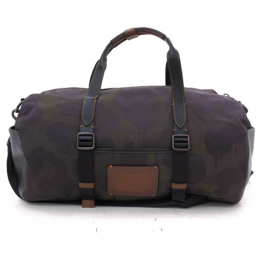 COACH コーチ ボストンバッグ 32255 Military Wild Beast Cordura Academy Gym Duffle Bag コーデュラナイロン ポリッシュドペブルレザー拍卖