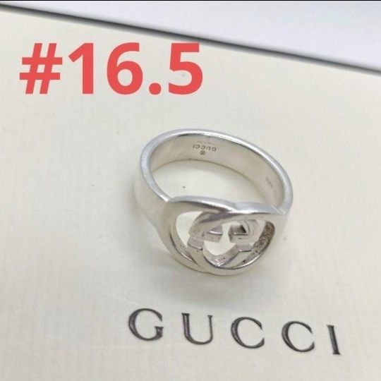 a_izumi様 GUCCI リング インターロッキングG 925 シルバー グッチ拍卖