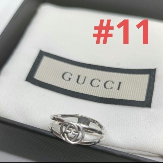GUCCI シルバー GGロゴリング 拍卖