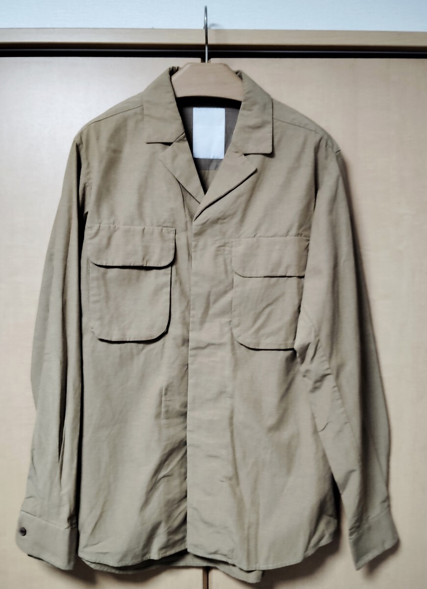 新品 秋物 定価2.5万 LEON別注 レオン エストネーション LEON x ESTNATION テンセルコットン サファリシャツ barneys newyork tomorrowland拍卖