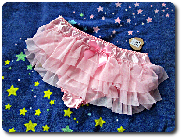 ★グラマーサイズ♪2L~3L*3段フリルの女の子用ロリパン*ピンク*リボン*ツルツル サテン素材#JC#JK#OL#新品 未使用*アンスコ*ペチパン*LL拍卖