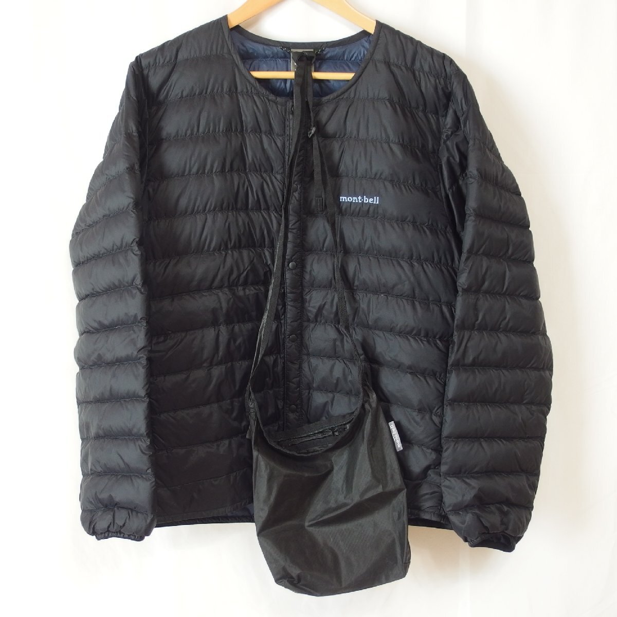 Montbell◆モンベル BEAMS別注 40周年 スペリオダウンジャケット M Black サコッシュ付属◆USED 2-16拍卖