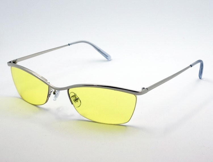 サングラス 高品質 メタル ナイロール 新品 哀川翔 Gackt タイプ UVカット イエロー 黄色拍卖