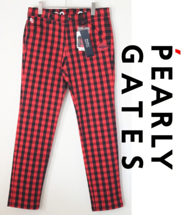 30,800円新品タグ付き【パーリーゲイツ】秋冬 ロゴ刺繍 ハイパーストレッチ ゴルフパンツ 4(M) v6618拍卖