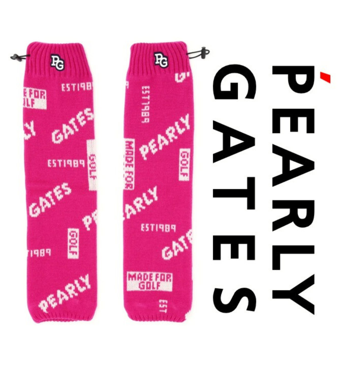 15,400円新品タグ付き【パーリーゲイツ】ロゴ柄 ニット素材 レッグウォーマー v7660拍卖