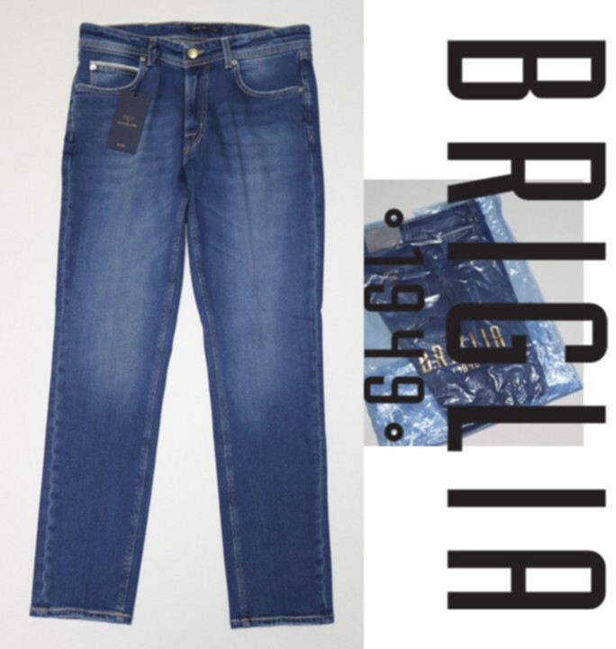 新品タグ付き【BRIGLIA ブリリア 1949】別注 アローズ RIBOT SLIMFIT 5ポケット デニムパンツ 48 v7444拍卖