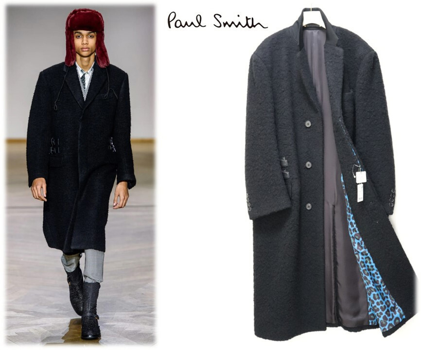 132,000円新品タグ付き【ポールスミス】RANWAYモデル チェスターコート L 黒 N8636拍卖