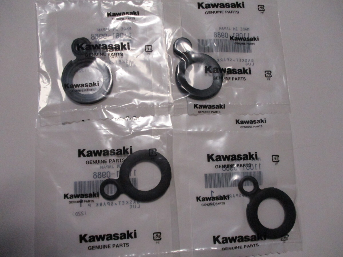 送料無料★新品★ZX-10★GPZ1100★ZRX1100★ZRX1200★ZZR1100★ZZR1200★純正プラグホールガスケット拍卖