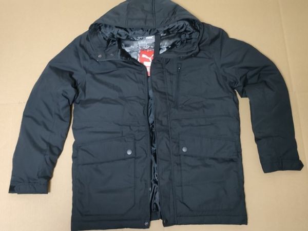 古着 大きめサイズ XL 未使用 [PUMA プーマジャパン ダウンジャケット 黒 KEEP HEAT ウルトラライトリアルダウン拍卖