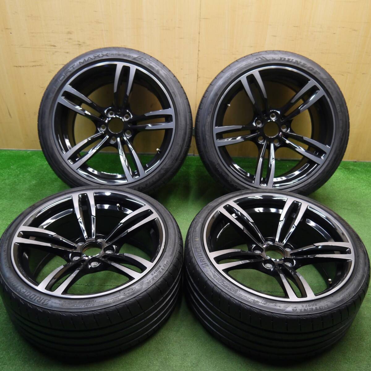 バリ溝 22年 9.5分★BMW M2 M3 M4 F80 F82 純正 245/35R19 275/35R19 ブリヂストン S007A ダンロップ RT2 MO PCD120/5H★5050204Hノ拍卖