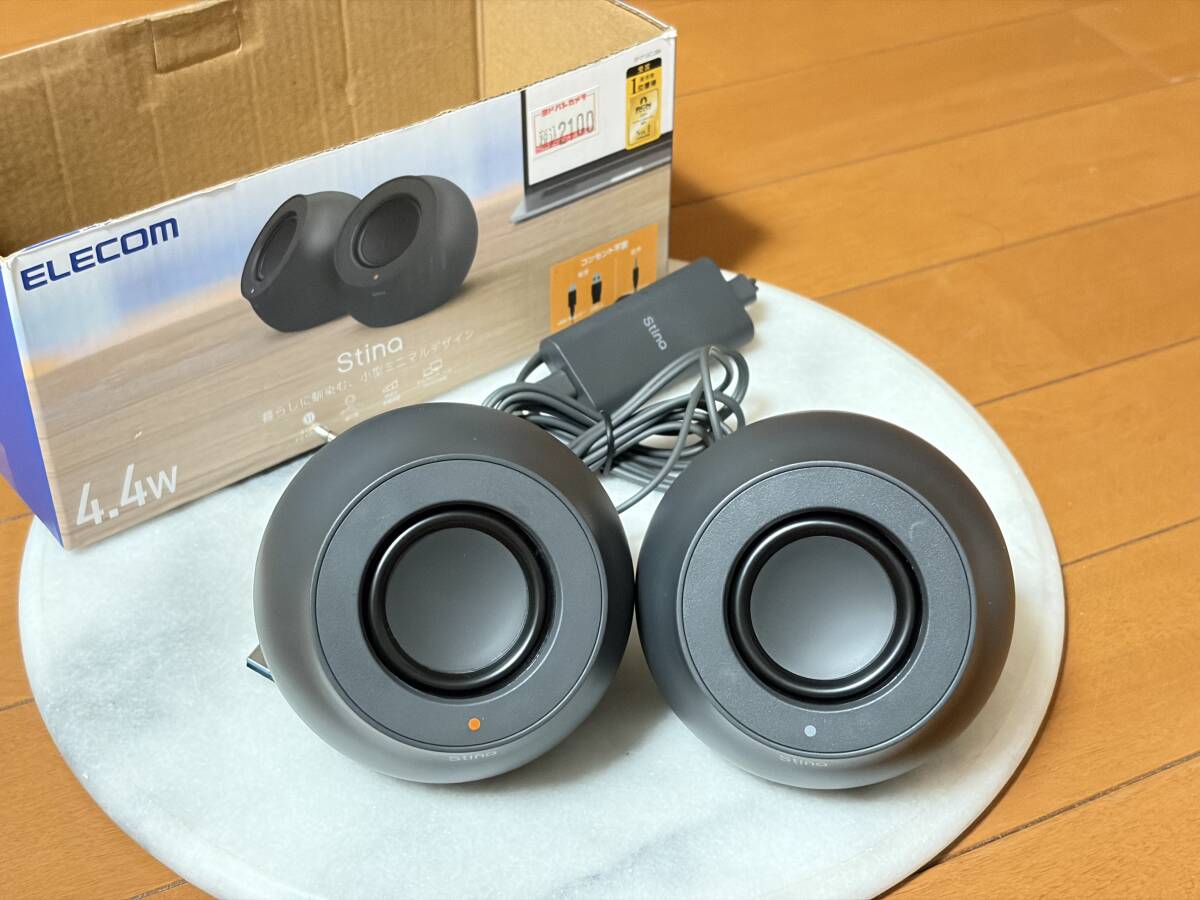 ★未使用★ELECOM エレコム パソコン用2.0chスピーカー Stina SP-P10CUBK★即決★拍卖