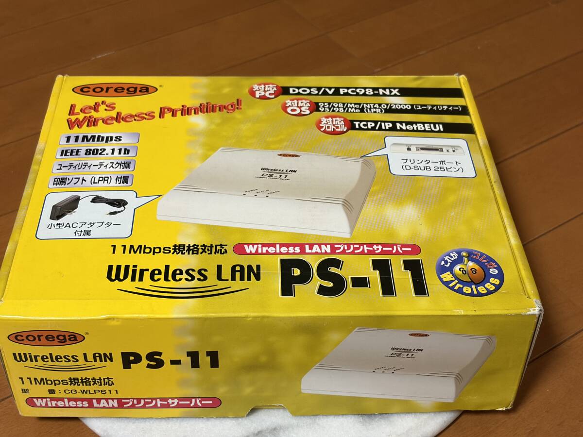 ★新品未使用★COREGA コレガ 無線 LAN ルーター wireless LAN プリントサーバー 11Mbps規格対応 CG-WLPS11★拍卖