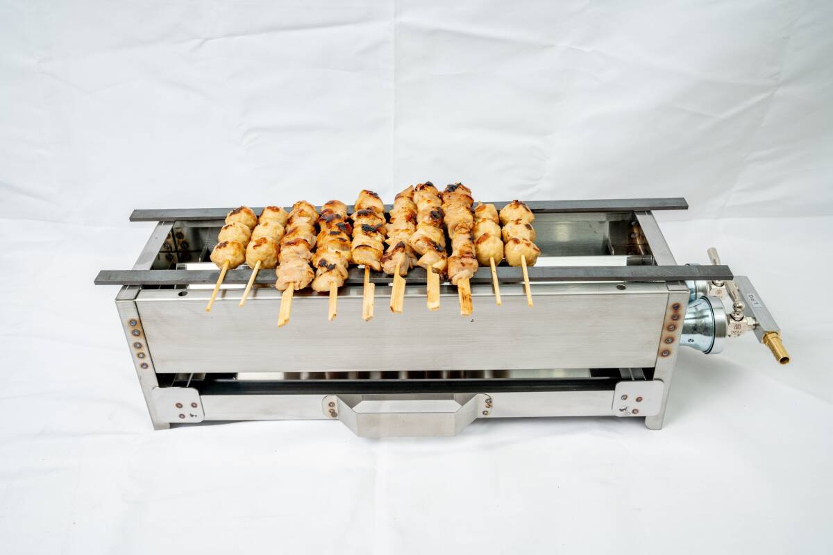 4日以内に発送します ★ 新品 ★ 焼き鳥コンロ ★ 串焼 ★ 五平餅 ★ 焼鳥焼器 ★ みたらし団子 ★ 送料無料 ★ プロパンガス用 ★ LPガス拍卖