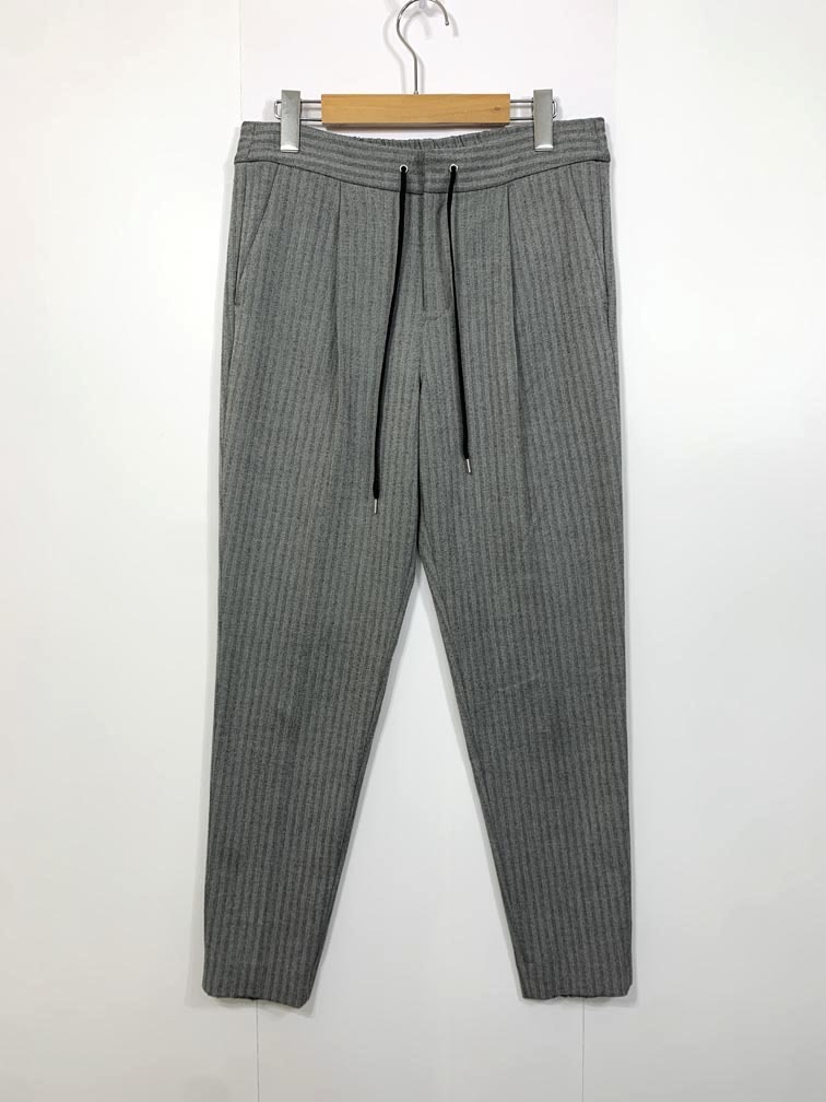 ゆうパケットOK BARNYARDSTORM バンヤードストーム 定価12000円+税 ヘリンボーン柄イージー パンツ size1/グレー ■■拍卖