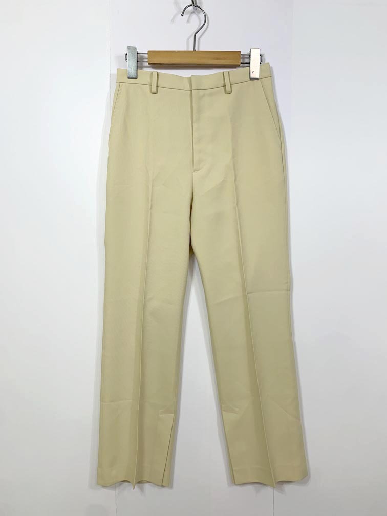 ゆうパケットOK BEAUTY & YOUTH ビューティ&ユース ユナイテッドアローズ ポリエステルオックスストレート パンツ sizeS/クリーム ■■拍卖