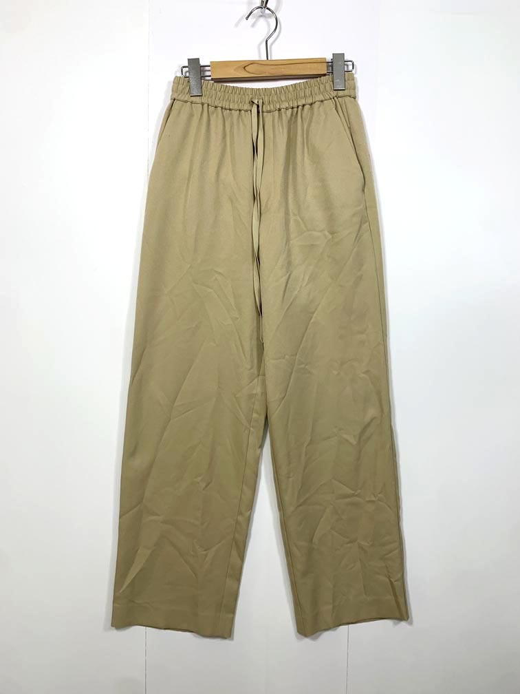 BEAUTY & YOUTH ビューティ&ユース ユナイテッドアローズ 定価13750円 ウールライクドローストイージー パンツ sizeS/ベージュ ■■拍卖