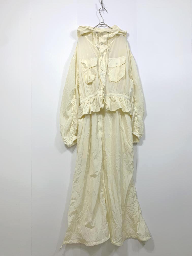 ゆうパケットOK タグアリ MOUSSY マウジー REMOVABLE NYLON ジャケット コート size2/アイボリー ■■拍卖