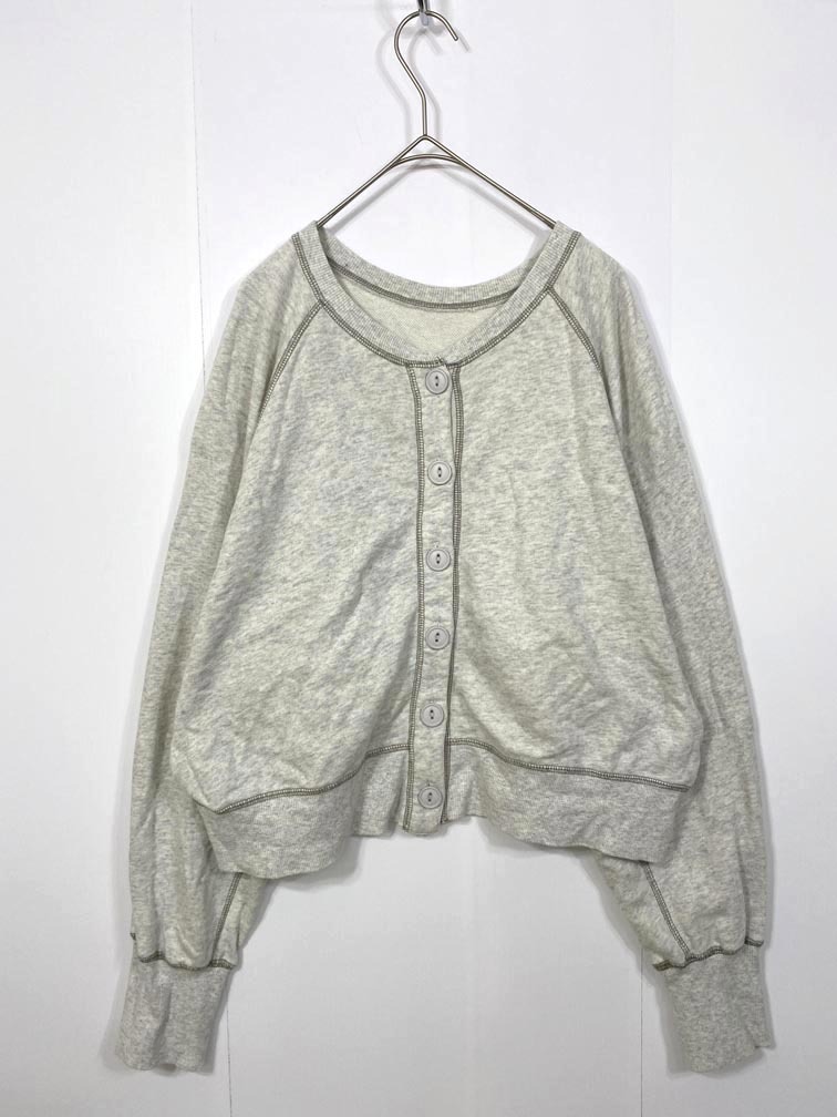 FREAK’S STORE フリークスストア 223-3298 ドルマン ショート丈 カーディガン sizeF/グレー ■■拍卖