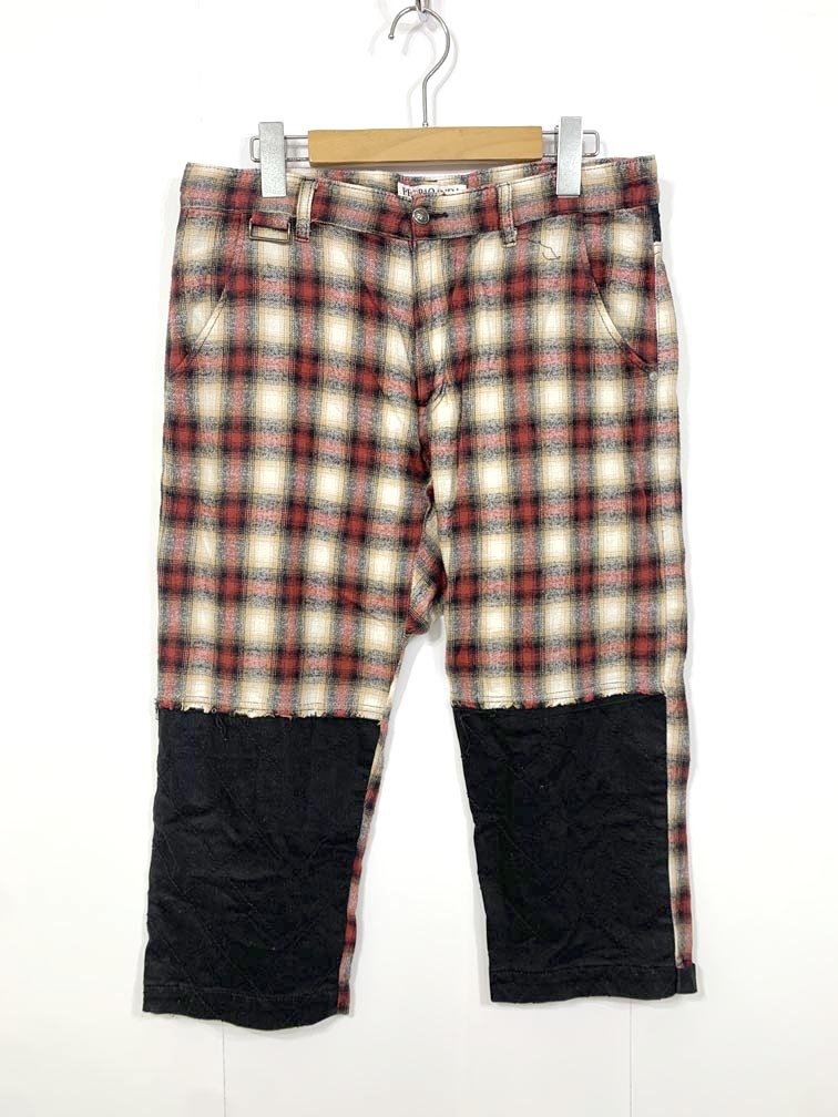ゆうパケットOK PROPAgANDA プロパガンダ P22051 チェッカー パンツ size33/赤 ■■◎拍卖