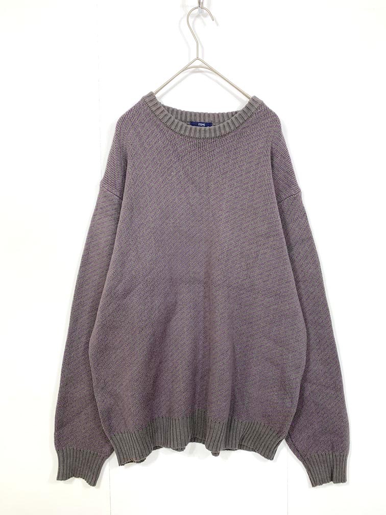 URBAN RESEARCH ITEMS アーバンリサーチアイテムズ IT37-12A015 Mウォッシャブル バーズアイ クルー ニット セーター sizeM/グレー ◇■拍卖