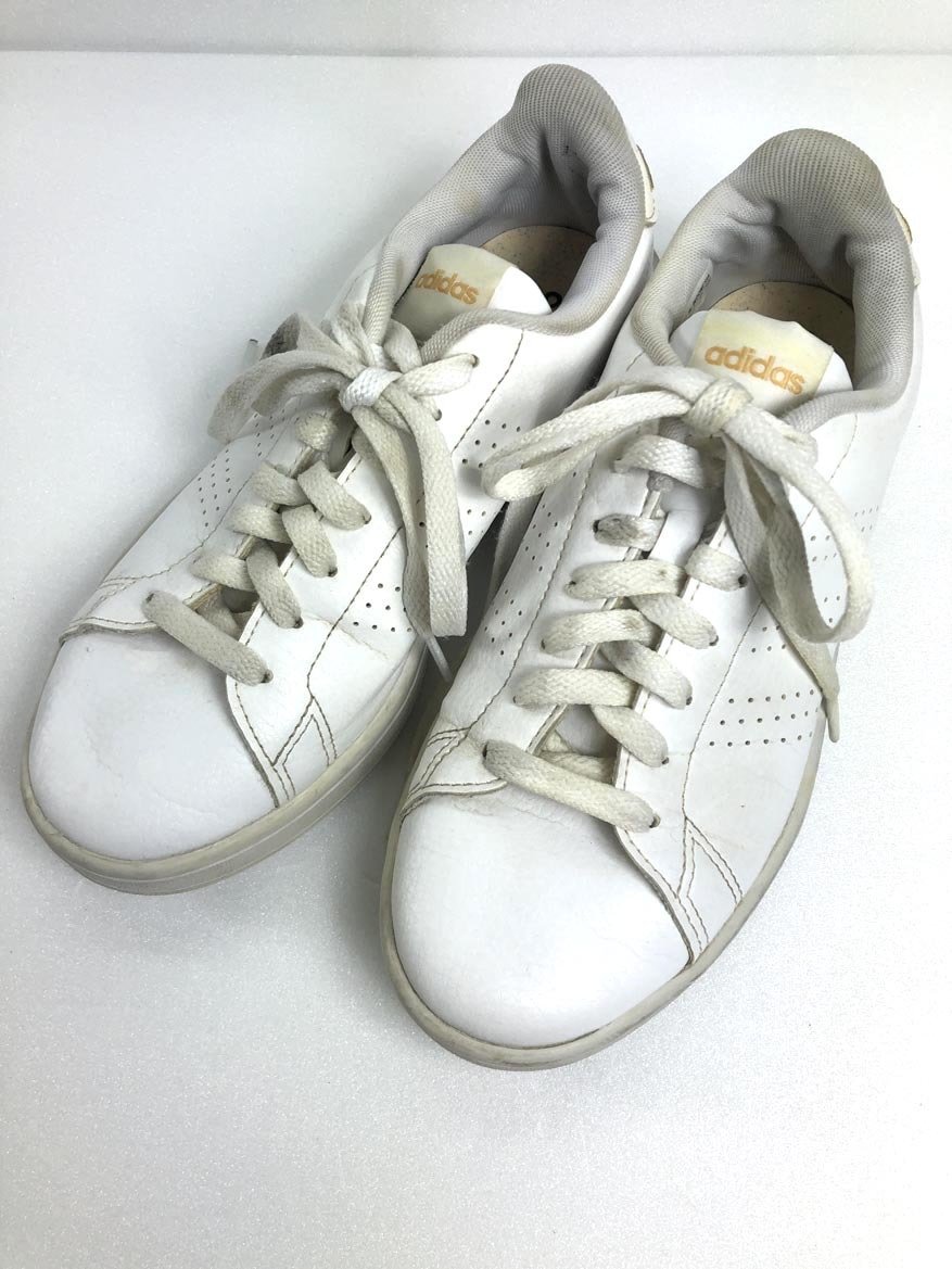 adidas アディダス GW3654 Adventage ローカット スニーカー size23.5cm/白 ■■ ☆ fjb4 レディース拍卖